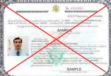 Bằng quốc tịch Mỹ bị mất